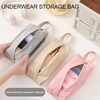 Travel Storage Bag for Clothes, Underwear, and Cosmetics – Water-Resistant, Compact, and Multi-purpose Organizers for Luggage and Travel (Pink, Gray, Beige)