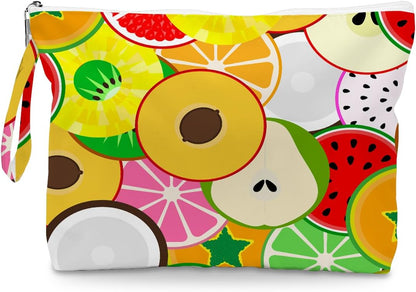 Wet Dry Bag, Wet Bag for Swimsuit, Diaper Sunscreen Large Zipper Pouch Waterproof Pouch, Beach Bags for Women, Cherry and Orange Pattern, Gifts for Ladies Girls Friends Colleagues and Sisters