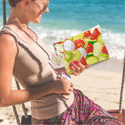 Wet Dry Bag, Wet Bag for Swimsuit, Diaper Sunscreen Large Zipper Pouch Waterproof Pouch, Beach Bags for Women, Cherry and Orange Pattern, Gifts for Ladies Girls Friends Colleagues and Sisters