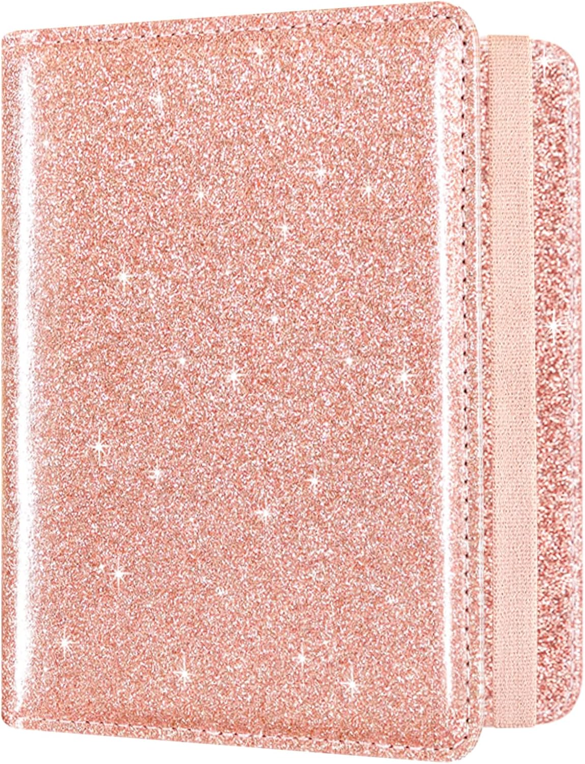 RFID BLOCKING Passport Holder Travel Wallet - Premium PU Leather Cover Passport book with Card Holder, Pen Slot, Keep Organization, and Travel Essentials for Women and Men, Blossom