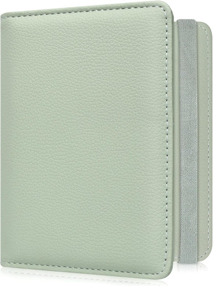 RFID BLOCKING Passport Holder Travel Wallet - Premium PU Leather Cover Passport book with Card Holder, Pen Slot, Keep Organization, and Travel Essentials for Women and Men, Blossom