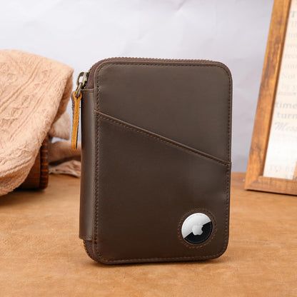 Polare Napa Leather Pilot Wallet Passport Holder RFID Blocking Tri-fold Travel Cover Document Organizer for Aviation Professionals (Black)
