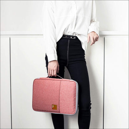 Document A4 Bag Case Waterproof Organizer Portfolio Office Travel Zipper Multi-Function Pouch