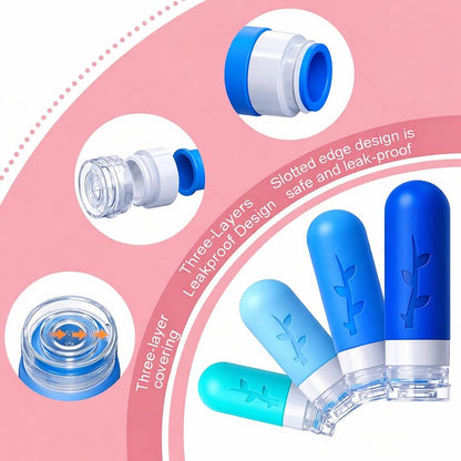 18pack Travel Bottles for Toiletries,TSA Approved Silicone Travel Containers for Toiletries,Leak Proof Refillable Liqus Shampoo And Conditioner travel Essentials toiletry Bottles