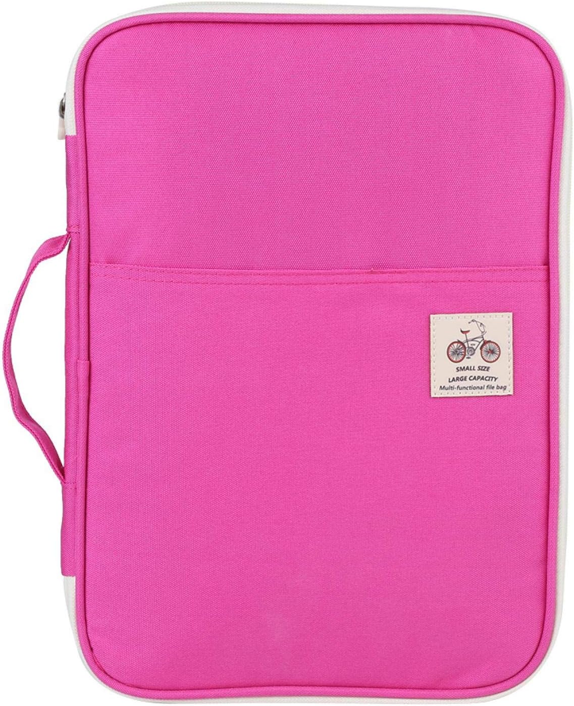 Multi-Functional A4 Document Bags, Portfolio Pouch Travel Binder Organizer Zippered File Folder Family Passport Holder Briefcase with Handle for Notebooks Pen Board Games School Office Supplies