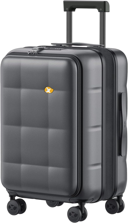 Carry On Luggage Airline Approved, 20 Inch PC Hardside Scratch-Resistant Suitcase with TSA Lock, Top Opening Travel & Business Luggage