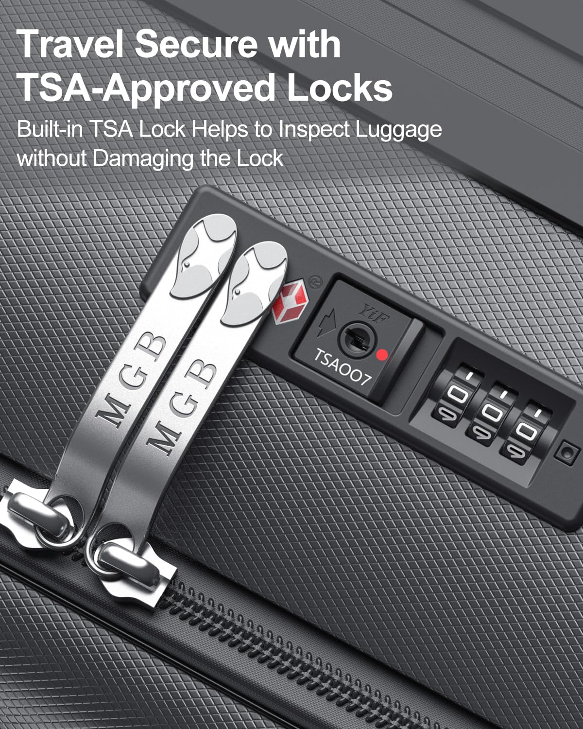 Carry On Luggage Airline Approved, 20 Inch PC Hardside Scratch-Resistant Suitcase with TSA Lock, Top Opening Travel & Business Luggage