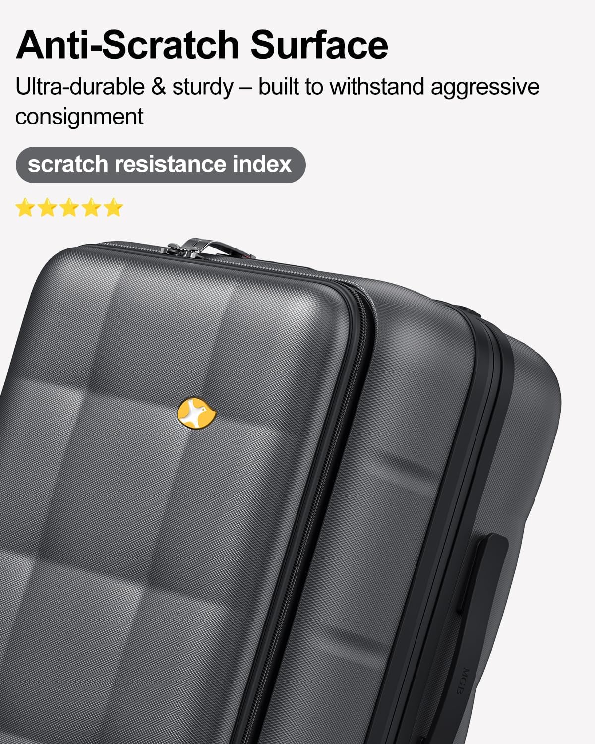 Carry On Luggage Airline Approved, 20 Inch PC Hardside Scratch-Resistant Suitcase with TSA Lock, Top Opening Travel & Business Luggage