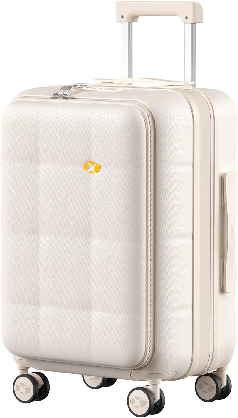 Carry On Luggage Airline Approved, 20 Inch PC Hardside Scratch-Resistant Suitcase with TSA Lock, Top Opening Travel & Business Luggage