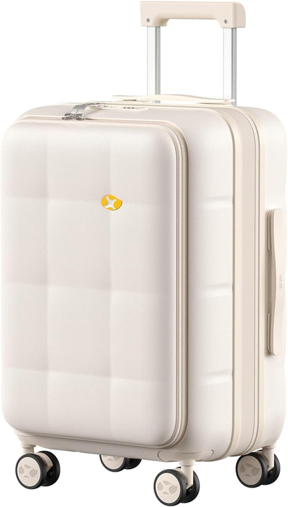 Carry On Luggage Airline Approved, 20 Inch PC Hardside Scratch-Resistant Suitcase with TSA Lock, Top Opening Travel & Business Luggage