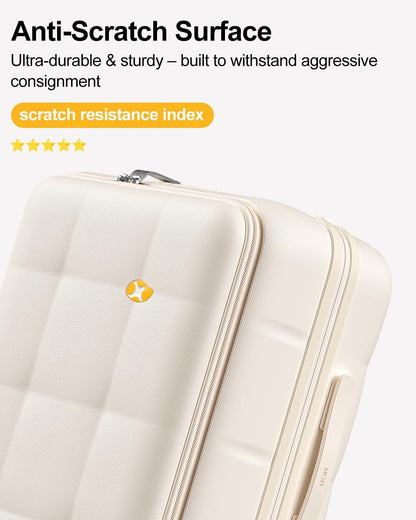 Carry On Luggage Airline Approved, 20 Inch PC Hardside Scratch-Resistant Suitcase with TSA Lock, Top Opening Travel & Business Luggage