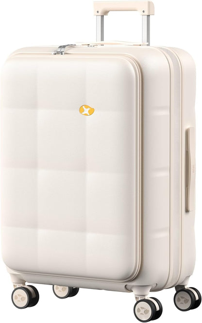 Carry On Luggage Airline Approved, 20 Inch PC Hardside Scratch-Resistant Suitcase with TSA Lock, Top Opening Travel & Business Luggage