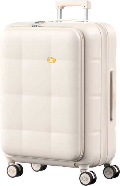 Carry On Luggage Airline Approved, 20 Inch PC Hardside Scratch-Resistant Suitcase with TSA Lock, Top Opening Travel & Business Luggage