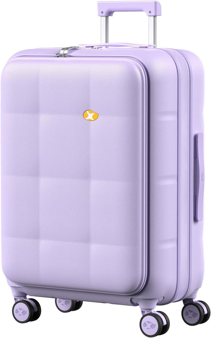 Carry On Luggage Airline Approved, 20 Inch PC Hardside Scratch-Resistant Suitcase with TSA Lock, Top Opening Travel & Business Luggage