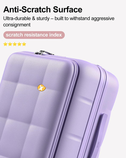 Carry On Luggage Airline Approved, 20 Inch PC Hardside Scratch-Resistant Suitcase with TSA Lock, Top Opening Travel & Business Luggage