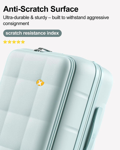 Carry On Luggage Airline Approved, 20 Inch PC Hardside Scratch-Resistant Suitcase with TSA Lock, Top Opening Travel & Business Luggage