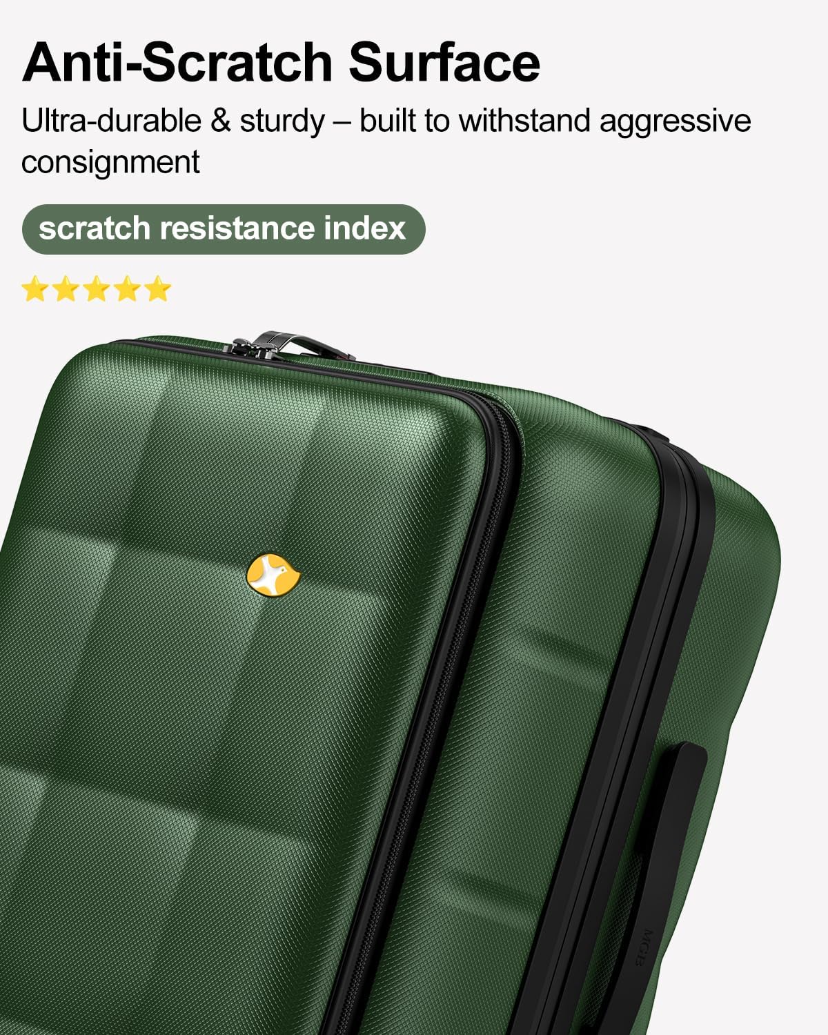 Carry On Luggage Airline Approved, 20 Inch PC Hardside Scratch-Resistant Suitcase with TSA Lock, Top Opening Travel & Business Luggage