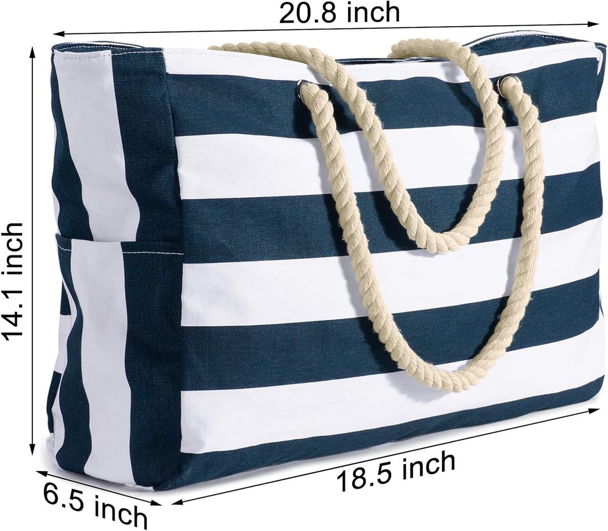 Becokan Beach Bags for Women Large Waterproof Beach Tote Bag Zipper Beach Bags Waterproof Sandproof Swim Pool Bag Large Tote