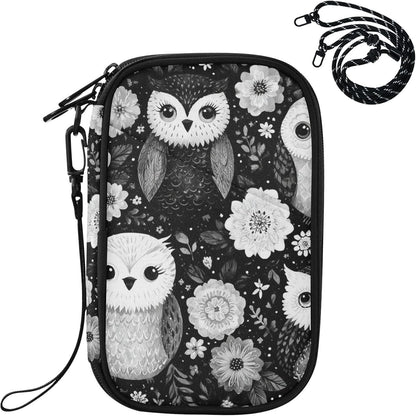 Owls Flowers Leaves Passport Holder Cover Wallet | Family RFID Blocking Passport Cover Wallet, Travel Document Organizer Clutch Bag Credit Cards Case Cover for Women Men