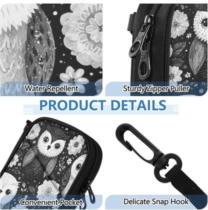 Owls Flowers Leaves Passport Holder Cover Wallet | Family RFID Blocking Passport Cover Wallet, Travel Document Organizer Clutch Bag Credit Cards Case Cover for Women Men