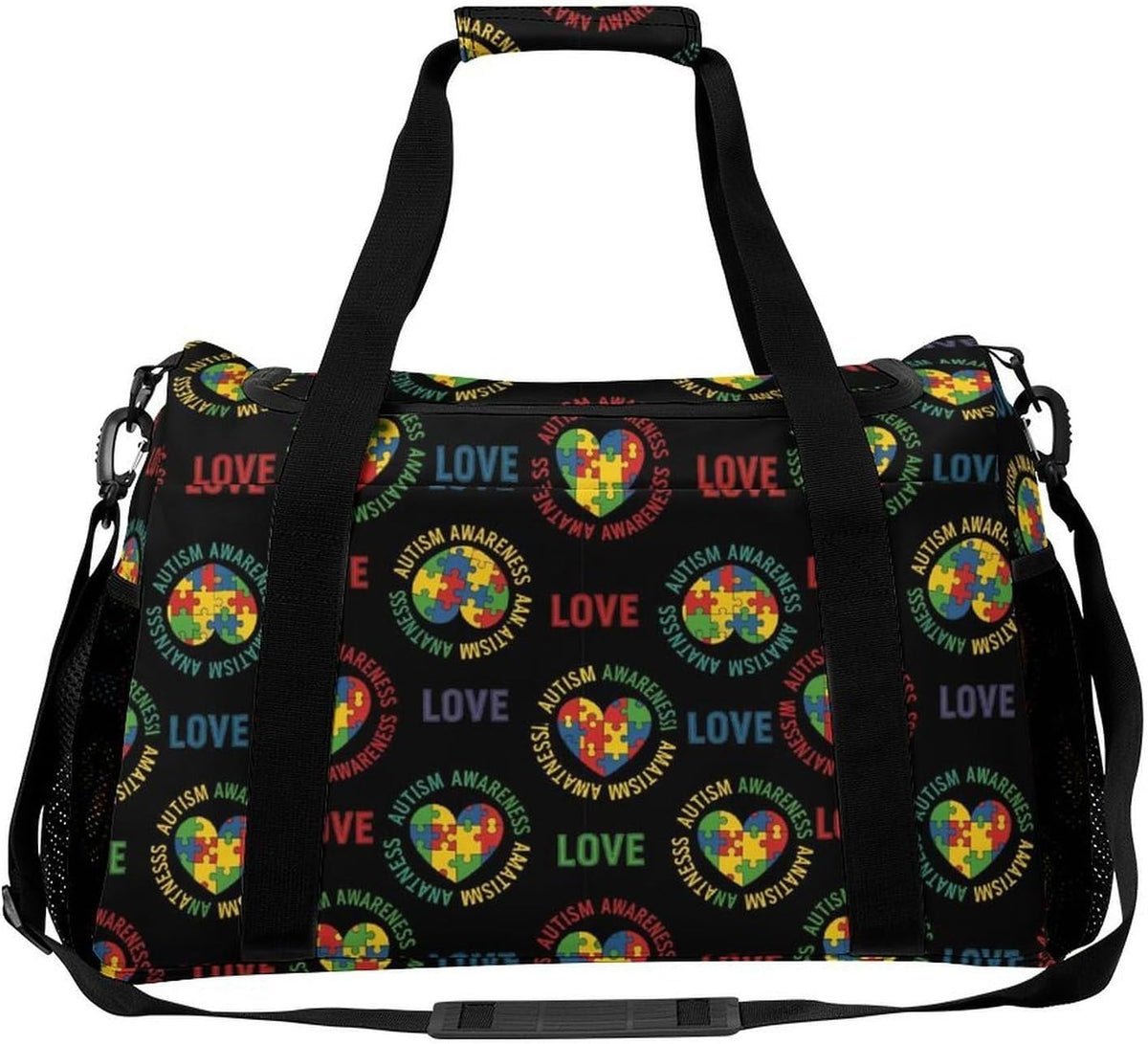 Foldable Lightweight Travel Duffel Bag Carry On Weekender Overnight Tote Bag for Men Women Yoga