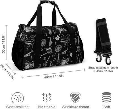 Foldable Lightweight Travel Duffel Bag Carry On Weekender Overnight Tote Bag for Men Women Yoga