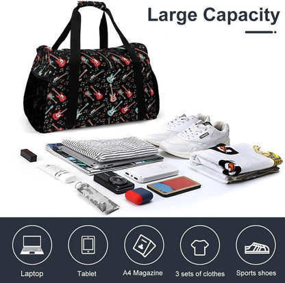 Foldable Lightweight Travel Duffel Bag Carry On Weekender Overnight Tote Bag for Men Women Yoga