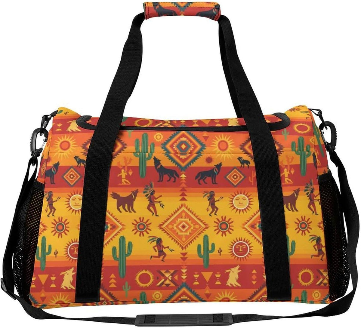Foldable Lightweight Travel Duffel Bag Carry On Weekender Overnight Tote Bag for Men Women Yoga