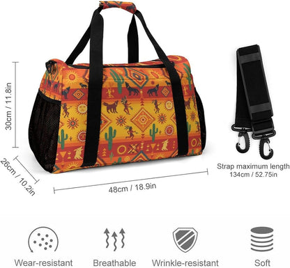 Foldable Lightweight Travel Duffel Bag Carry On Weekender Overnight Tote Bag for Men Women Yoga