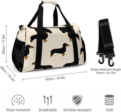 Foldable Lightweight Travel Duffel Bag Carry On Weekender Overnight Tote Bag for Men Women Yoga