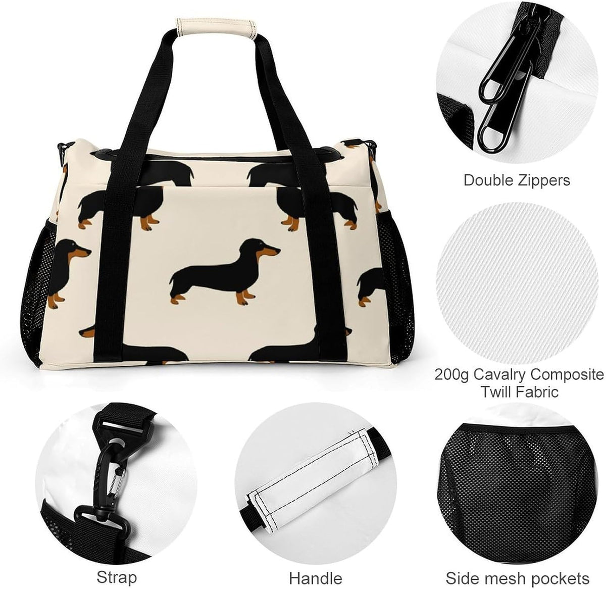 Foldable Lightweight Travel Duffel Bag Carry On Weekender Overnight Tote Bag for Men Women Yoga