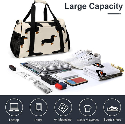 Foldable Lightweight Travel Duffel Bag Carry On Weekender Overnight Tote Bag for Men Women Yoga
