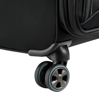 DELSEY PARIS Cruise 3.0 Softside Expandable Luggage with Spinner Wheels, Black, Carry On 20 Inch