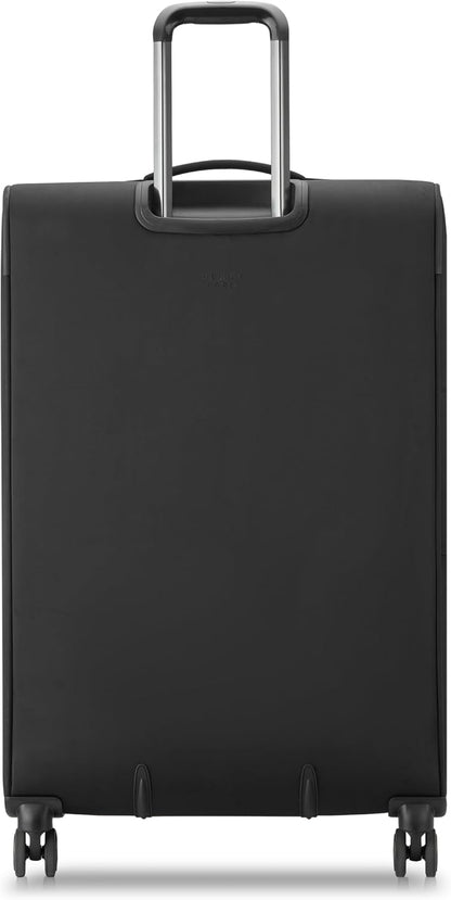 DELSEY PARIS Cruise 3.0 Softside Expandable Luggage with Spinner Wheels, Black, Carry On 20 Inch