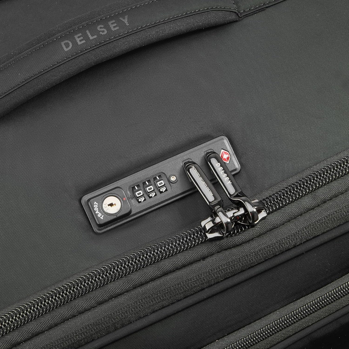 DELSEY PARIS Cruise 3.0 Softside Expandable Luggage with Spinner Wheels, Black, Carry On 20 Inch