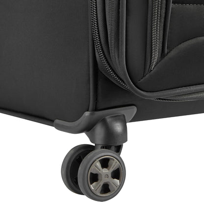 DELSEY PARIS Cruise 3.0 Softside Expandable Luggage with Spinner Wheels, Black, Carry On 20 Inch