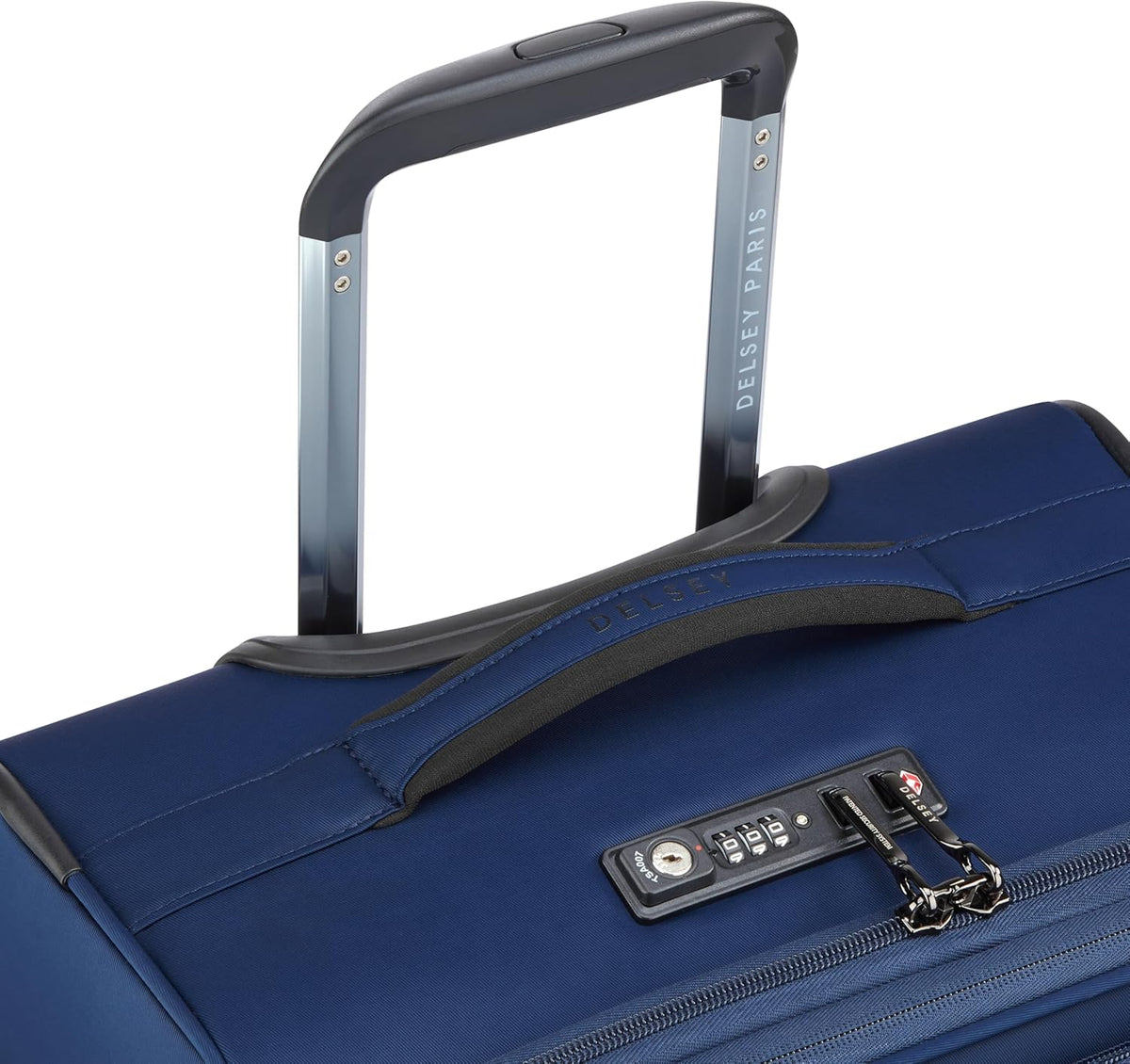 DELSEY PARIS Cruise 3.0 Softside Expandable Luggage with Spinner Wheels, Black, Carry On 20 Inch
