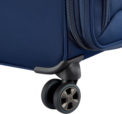 DELSEY PARIS Cruise 3.0 Softside Expandable Luggage with Spinner Wheels, Black, Carry On 20 Inch