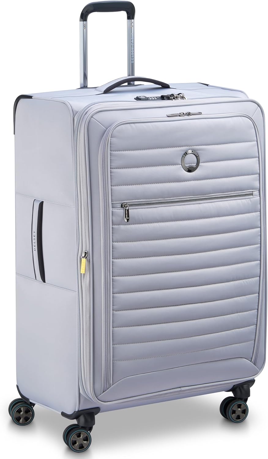 DELSEY PARIS Cruise 3.0 Softside Expandable Luggage with Spinner Wheels, Black, Carry On 20 Inch