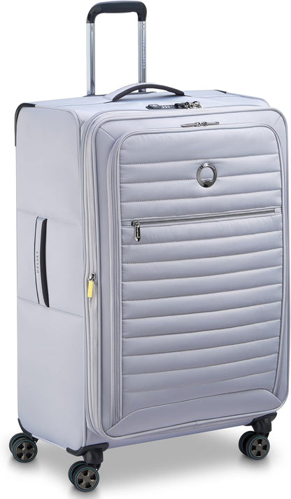 DELSEY PARIS Cruise 3.0 Softside Expandable Luggage with Spinner Wheels, Black, Carry On 20 Inch