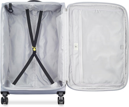 DELSEY PARIS Cruise 3.0 Softside Expandable Luggage with Spinner Wheels, Black, Carry On 20 Inch