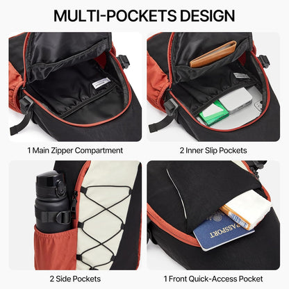 RFID Blocking Sling Bag for Men Women, Crossbody Bags Hiking Travel | Lightweight Water-repellent Nylon Sling Bag, Strap Phone Holder, Quick-release Buckle, Dark Green