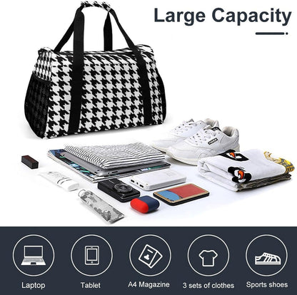 Gym Travel Bag Sports Duffel Simple Weekender Overnight Bag Men Women Workout Short Trip