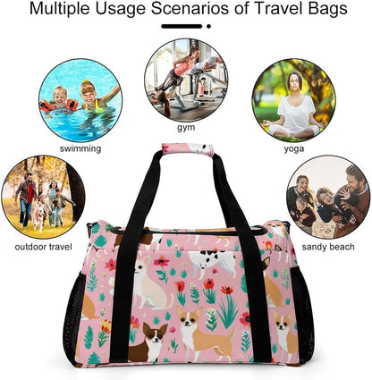 Gym Travel Bag Sports Duffel Simple Weekender Overnight Bag Men Women Workout Short Trip