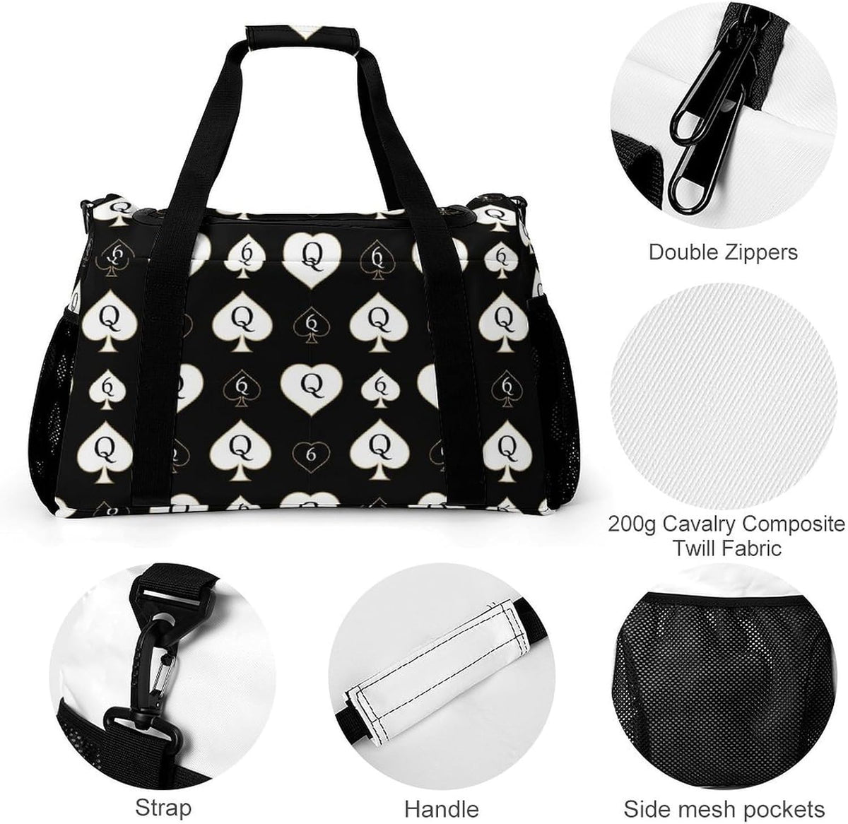 Gym Travel Bag Sports Duffel Simple Weekender Overnight Bag Men Women Workout Short Trip