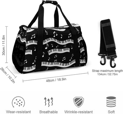Gym Travel Bag Sports Duffel Simple Weekender Overnight Bag Men Women Workout Short Trip