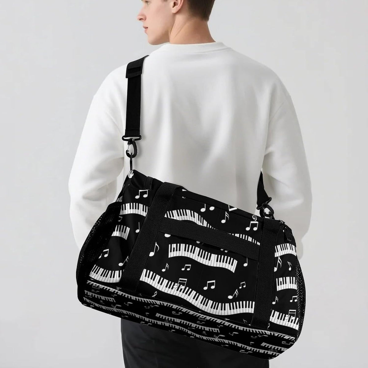 Gym Travel Bag Sports Duffel Simple Weekender Overnight Bag Men Women Workout Short Trip