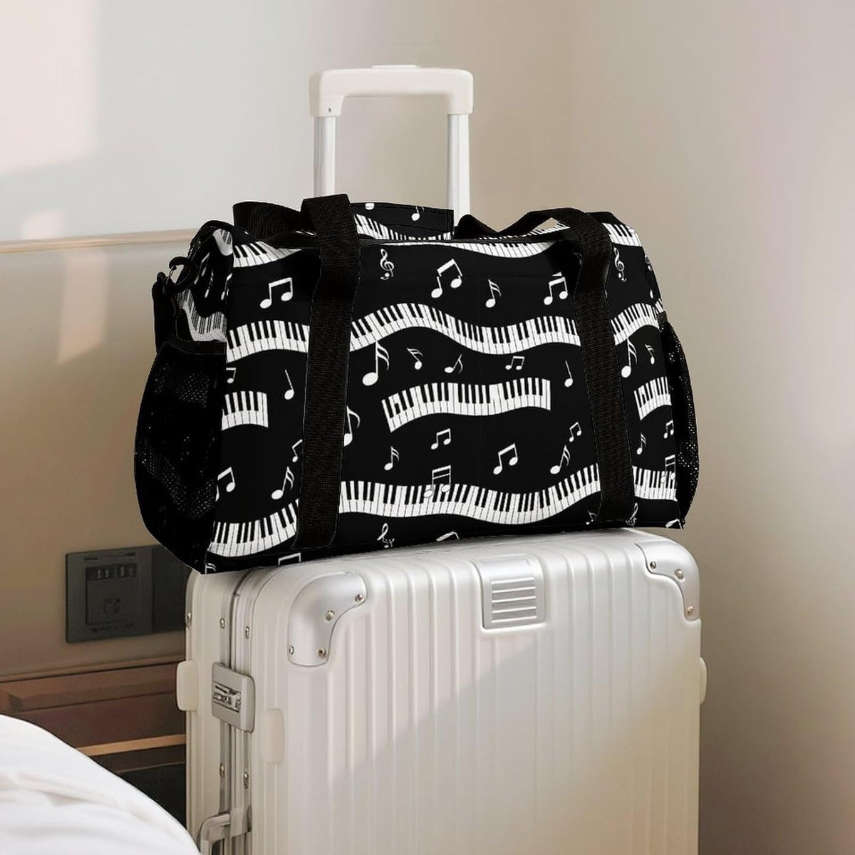 Gym Travel Bag Sports Duffel Simple Weekender Overnight Bag Men Women Workout Short Trip