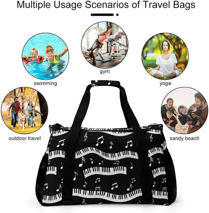 Gym Travel Bag Sports Duffel Simple Weekender Overnight Bag Men Women Workout Short Trip