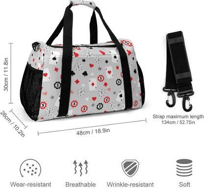 Gym Travel Bag Sports Duffel Simple Weekender Overnight Bag Men Women Workout Short Trip